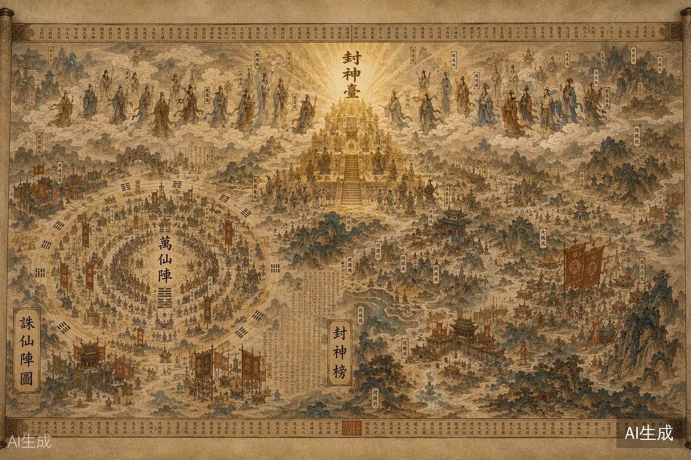 封神榜与诛仙万仙阵图